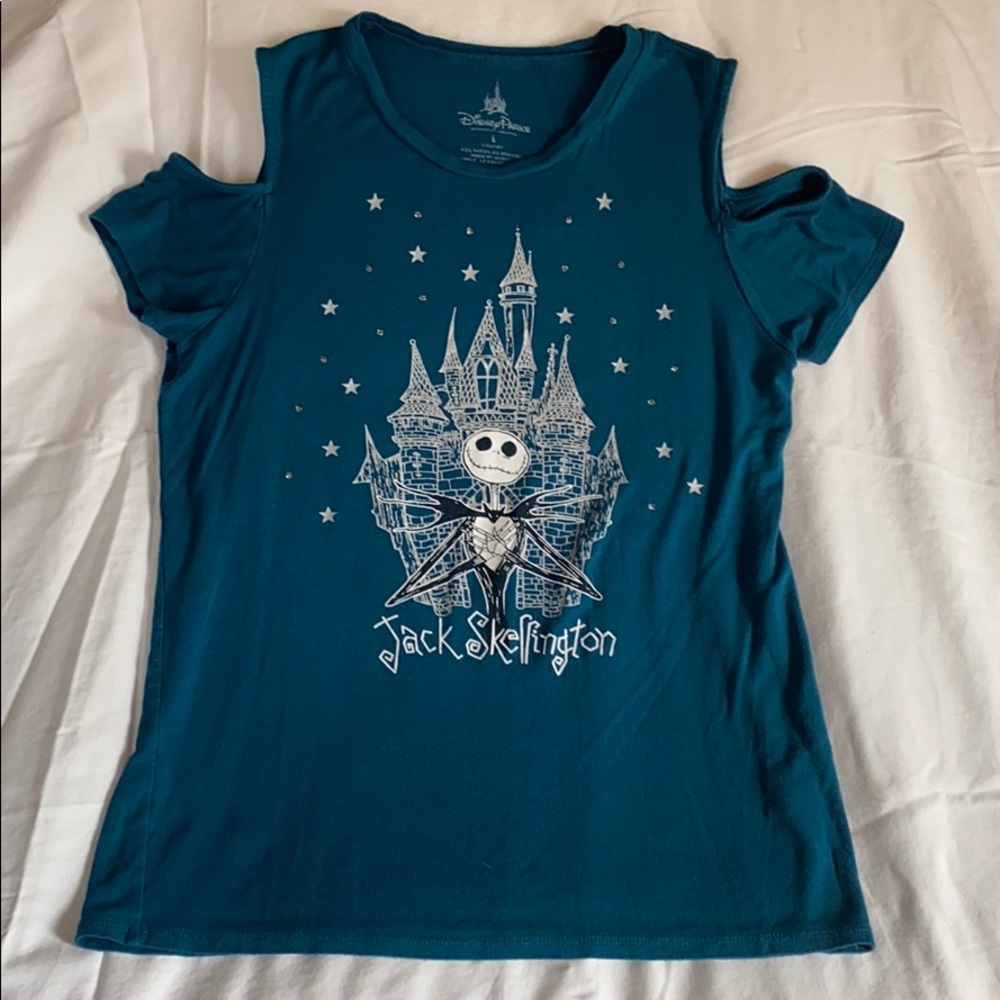 Jack Skellington Cold Shoulder Top
